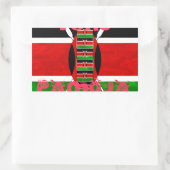 Keniaanse vlag: Tuko Pamoja - Unity Art Design Rechthoekige Sticker (Tas)