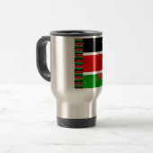 Keniaanse vlag: Tuko Pamoja - Unity Art Design Reisbeker (Voorkant links)