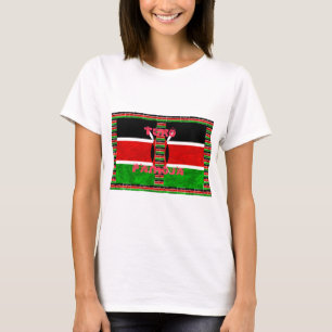 Keniaanse vlag: Tuko Pamoja - Unity Art Design T-shirt