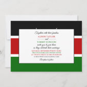 Keniaanse vlag, vlag van Kenia bruiloft Kaart (Voorkant)