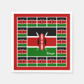 Keniaanse vlaggenpartij luiers, Kenia/Afrika Servet (Voorkant)