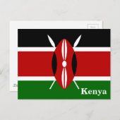  Keniaanse vlagreistoerisme Briefkaart (Voorkant / Achterkant)