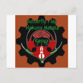 Keniaanse vlindervlag - Hakuna Matata Patriotic Briefkaart (Voorkant)