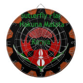 Keniaanse vlindervlag - Hakuna Matata Patriotic Dartbord (Voorkant)