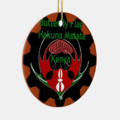 Keniaanse vlindervlag - Hakuna Matata Patriotic Keramisch Ornament (Rechts)