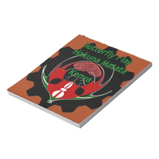 Keniaanse vlindervlag - Hakuna Matata Patriotic Notitieblok (Linkerzijde)