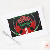 Keniaanse vlindervlag - Hakuna Matata Patriotic Rechthoekige Sticker (Envelop)