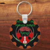 Keniaanse vlindervlag - Hakuna Matata Patriotic Sleutelhanger (Voorkant)