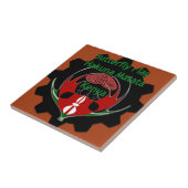 Keniaanse vlindervlag - Hakuna Matata Patriotic Tegeltje (Zijkant)