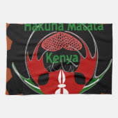 Keniaanse vlindervlag - Hakuna Matata Patriotic Theedoek (Horizontaal)
