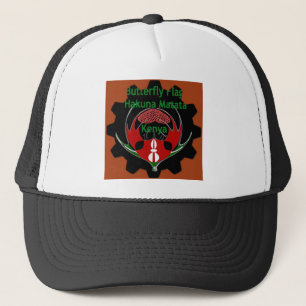 Keniaanse vlindervlag - Hakuna Matata Patriotic Trucker Pet