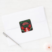 Keniaanse vlindervlag - Hakuna Matata Patriotic Vierkante Sticker (Envelop)