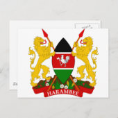 Keniaanse wapenstilstand briefkaart (Voorkant / Achterkant)