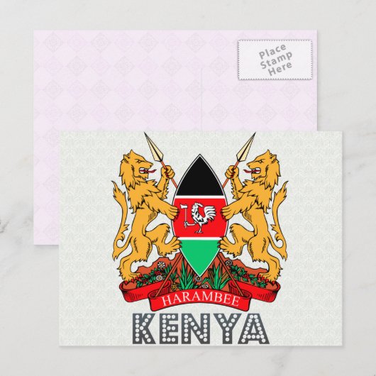 Keniaanse wapenstilstand briefkaart (Voorkant / Achterkant)
