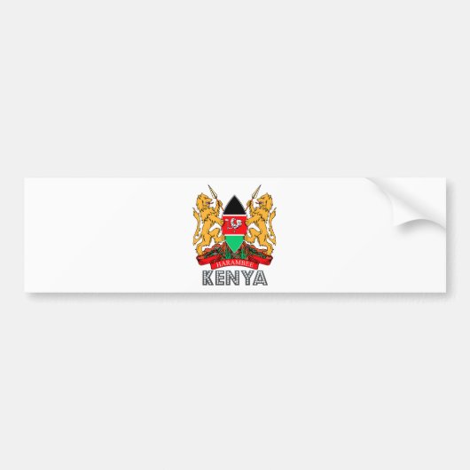 Keniaanse wapenstilstand bumpersticker (Voorkant)
