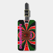 Keniaanse wereldkampioenschappen atletiek: wervele bagagelabel (Voorkant verticaal)