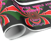 Keniaanse wereldkampioenschappen atletiek: wervele cadeaupapier (Rol Hoek)