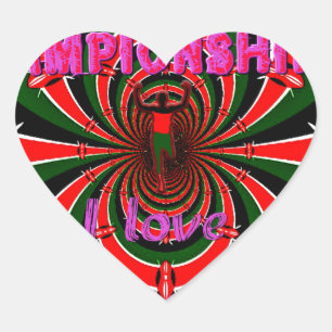 Keniaanse wereldkampioenschappen atletiek: wervele hart sticker