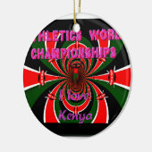 Keniaanse wereldkampioenschappen atletiek: wervele keramisch ornament (Links)