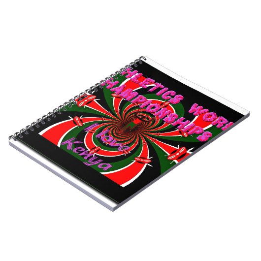 Keniaanse wereldkampioenschappen atletiek: wervele notitieboek (Linkerzijde)