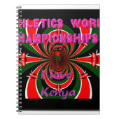 Keniaanse wereldkampioenschappen atletiek: wervele notitieboek (Voorkant)