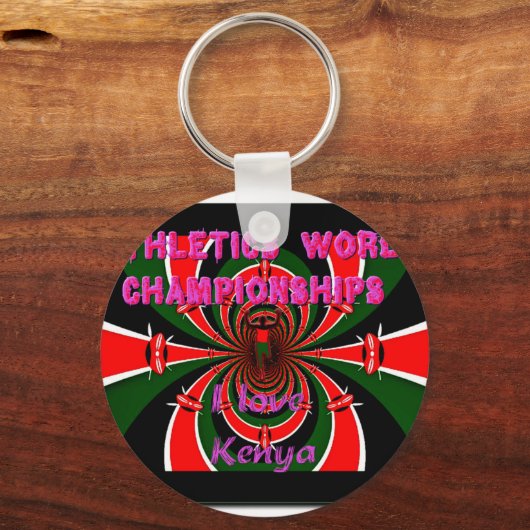 Keniaanse wereldkampioenschappen atletiek: wervele sleutelhanger (Voorkant)