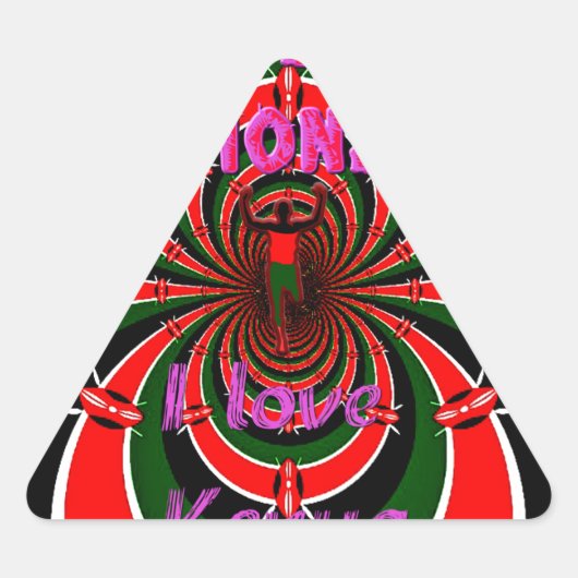 Keniaanse wereldkampioenschappen atletiek: wervele sticker (Voorkant)