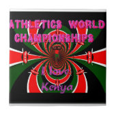 Keniaanse wereldkampioenschappen atletiek: wervele tegeltje (Voorkant)