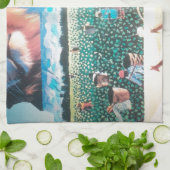 Kenia's culturele brullende trots nipt sereniteit: theedoek (Gevouwen)