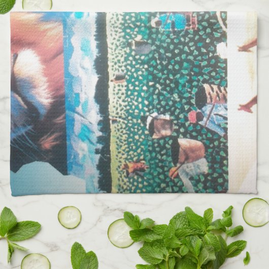 Kenia's culturele brullende trots nipt sereniteit: theedoek (Gevouwen)