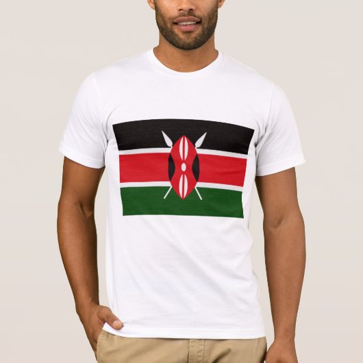 Kenia's vlag t-shirt (Voorkant)