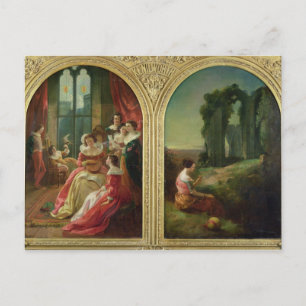Kenilworth Castle - Past and Cadeau, 1854 Briefkaart