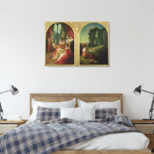 Kenilworth Castle - Past and Cadeau, 1854 Canvas Afdruk (Insitu (Slaapkamer))