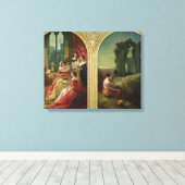 Kenilworth Castle - Past and Cadeau, 1854 Canvas Afdruk (Insitu (Houten vloer))