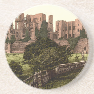 Kenilworth Castle, Warwickshire, Engeland Zandsteen Onderzetter