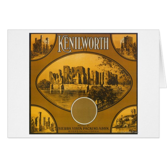 Kenilworth Oranje LabelRiverside, CA (Voorkant Horizontaal)