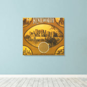 Kenilworth Oranje LabelRiverside, CA Canvas Afdruk (Insitu (Houten vloer))