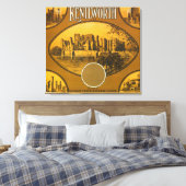Kenilworth Oranje LabelRiverside, CA Canvas Afdruk (Insitu (Slaapkamer))