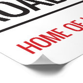 Kenilworth Road Stadium Street Sign Poster (Hoek)