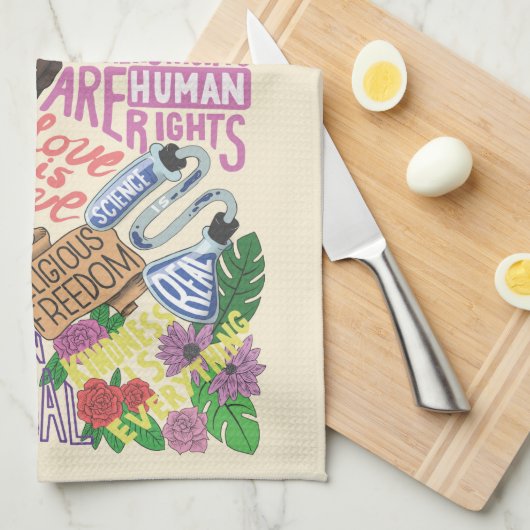 Kenji Kimura Kindness is alles keukenhanddoek (Quarter Fold)