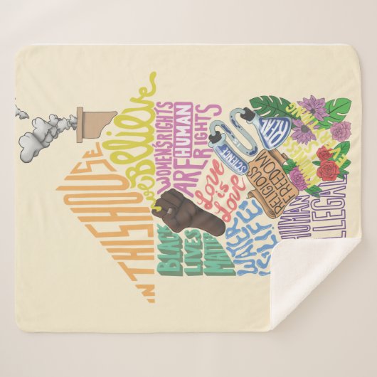 Kenji Kimura Kindness is alles wat Sherpa Blanket Sherpa Deken (Voorkant (horizontaal))