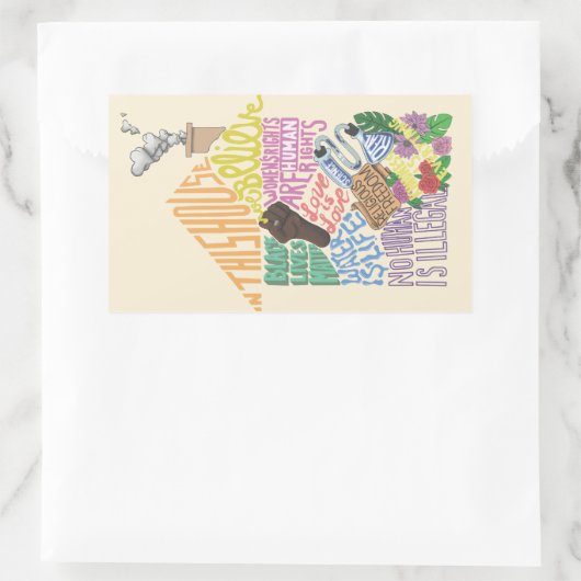 Kenji Kimura vriendelijkheid is alles Sticker (Tas)