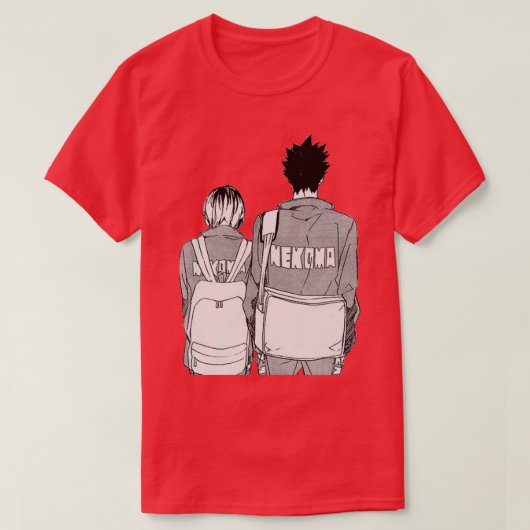 Kenma en Kuroo T-shirt (Design voorkant)
