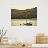 Kenmare Bay Zeilboot Wandkunst Ierse Zonsondergang Poster (Keuken)