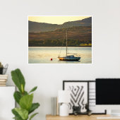 Kenmare Bay Zeilboot Wandkunst Ierse Zonsondergang Poster (Thuiskantoor)