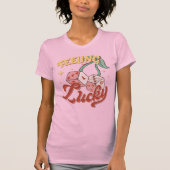 Kenmerken Lucky Dice Retro Typografie T-shirt (Voorkant)