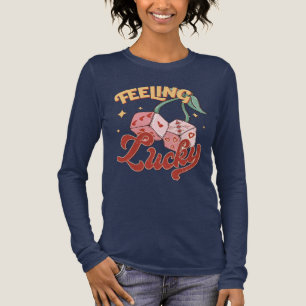 Kenmerken Lucky Dice Retro Typografie Tri-Blend Shirt