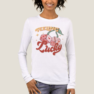 Kenmerken Lucky Dice Retro Typografie Tri-Blend Shirt