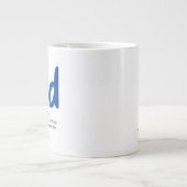 Kenmerken van Beste Papa Papa Vaders Dag Grote Koffiekop (Voorkant)