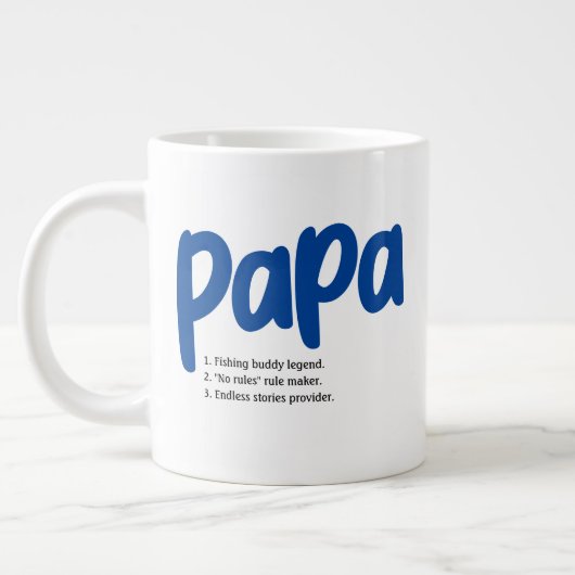Kenmerken van de dag van de beste opa papa-vaders grote koffiekop (Links)
